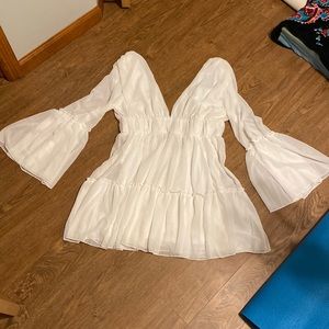 Long sleeve white Dress